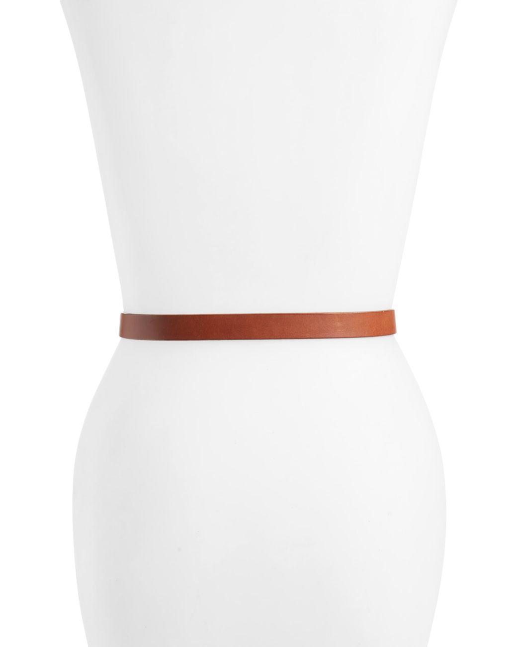 leather crisscross skinny belt