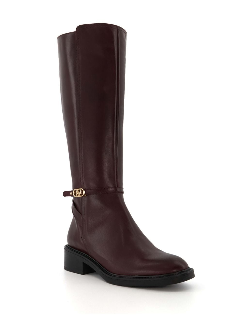 Dune Brown Tia Knee High Boot