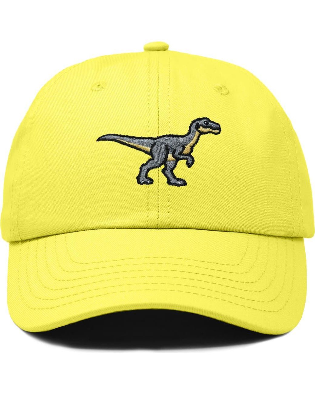 Alix Yellow Velociraptor Dad Cap for men