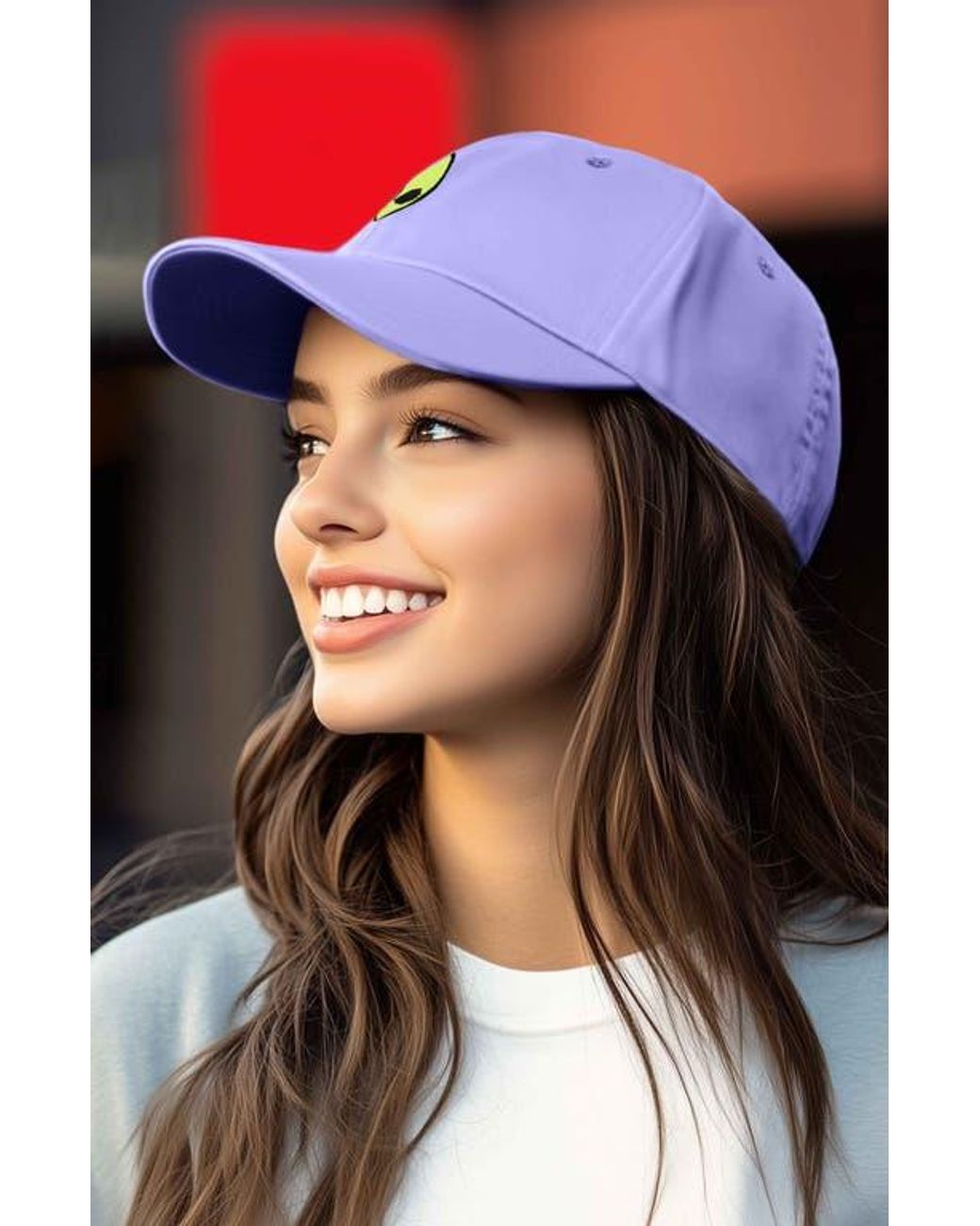 Alix Purple Alien Dad Cap for men
