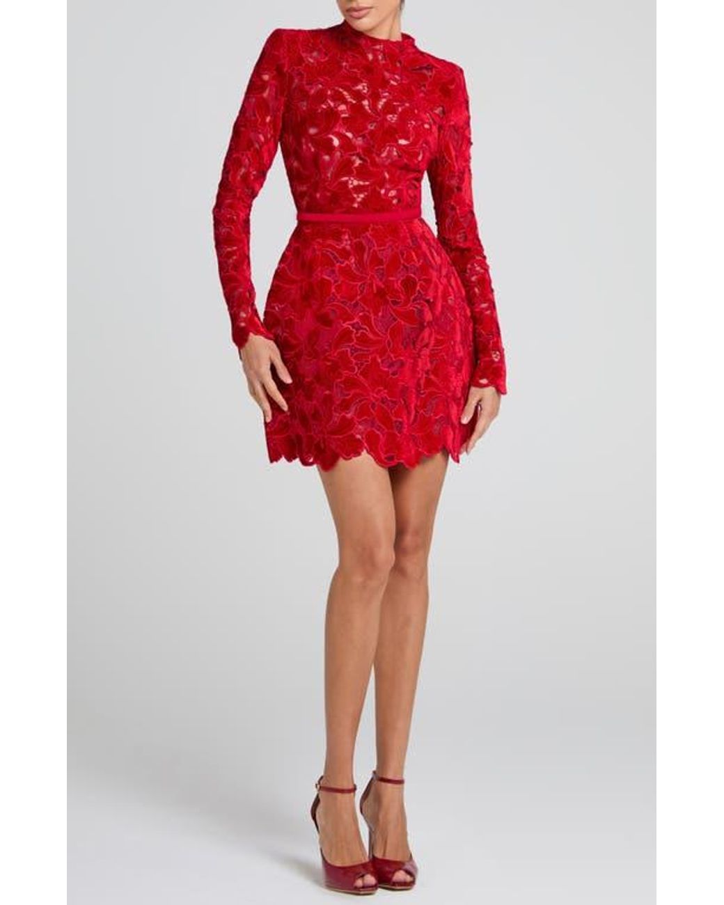 strapless open back dress Blair Long Sleeve Mini Dress