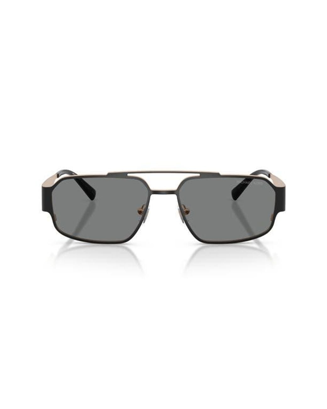 Michael Kors Gray Cape Town 58Mm Rectangular Sunglasses for men