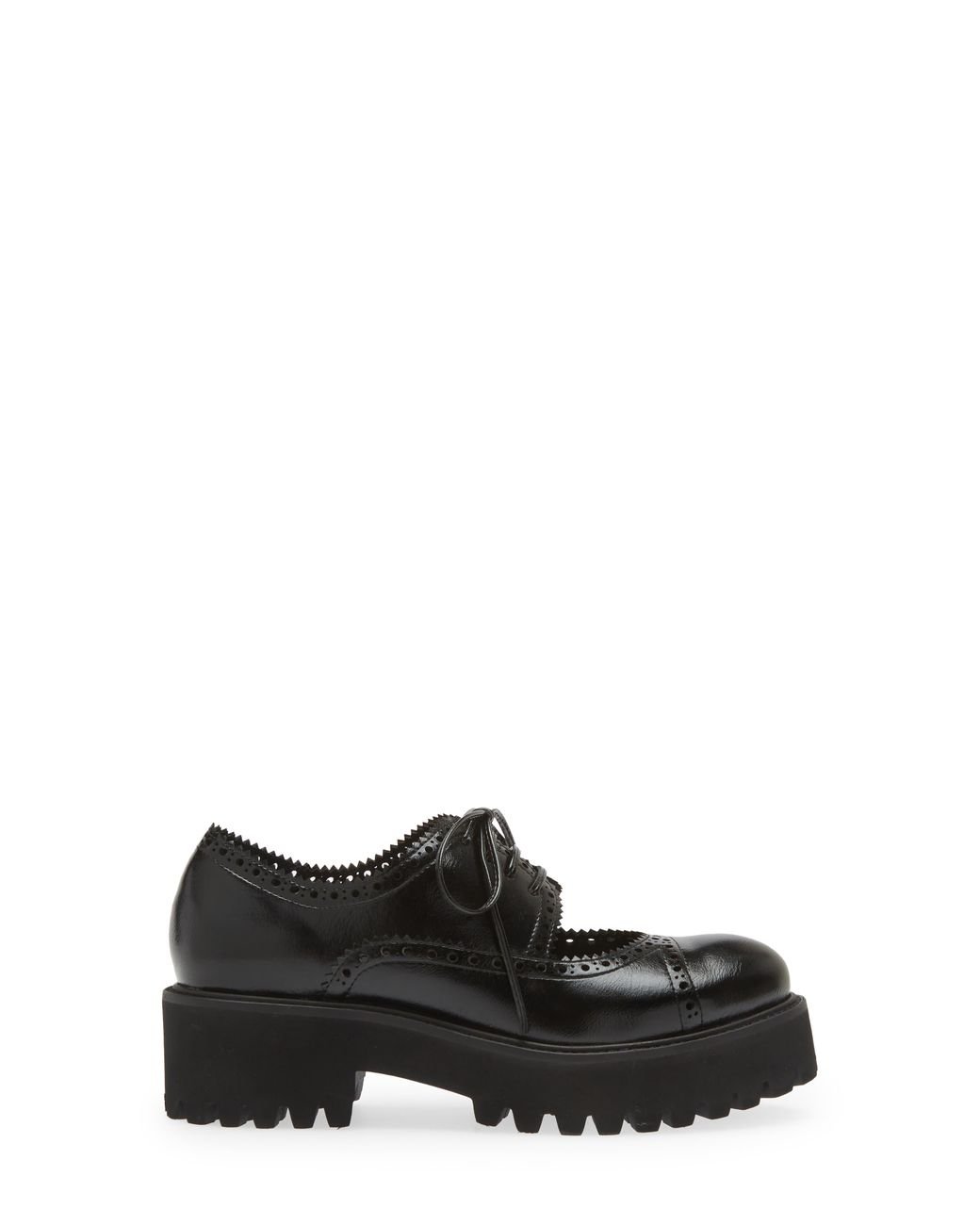 Jeffrey Campbell Realistic Cutout Platform Oxford in Black Lyst