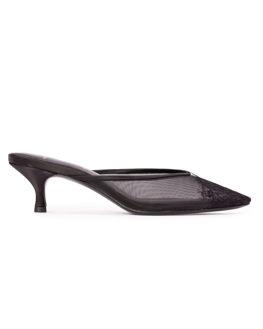 Black Suede Studio Brown Cara 50 Mesh Mule
