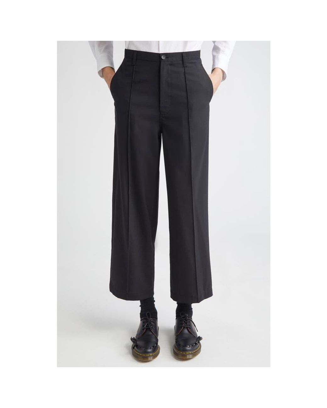 Tao Comme Des Garçons Tropical Wool Blend Straight Leg Pants