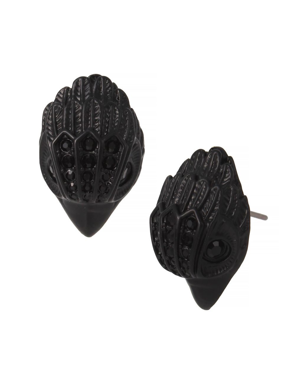 Kurt Geiger Black Eagle Stud Earrings