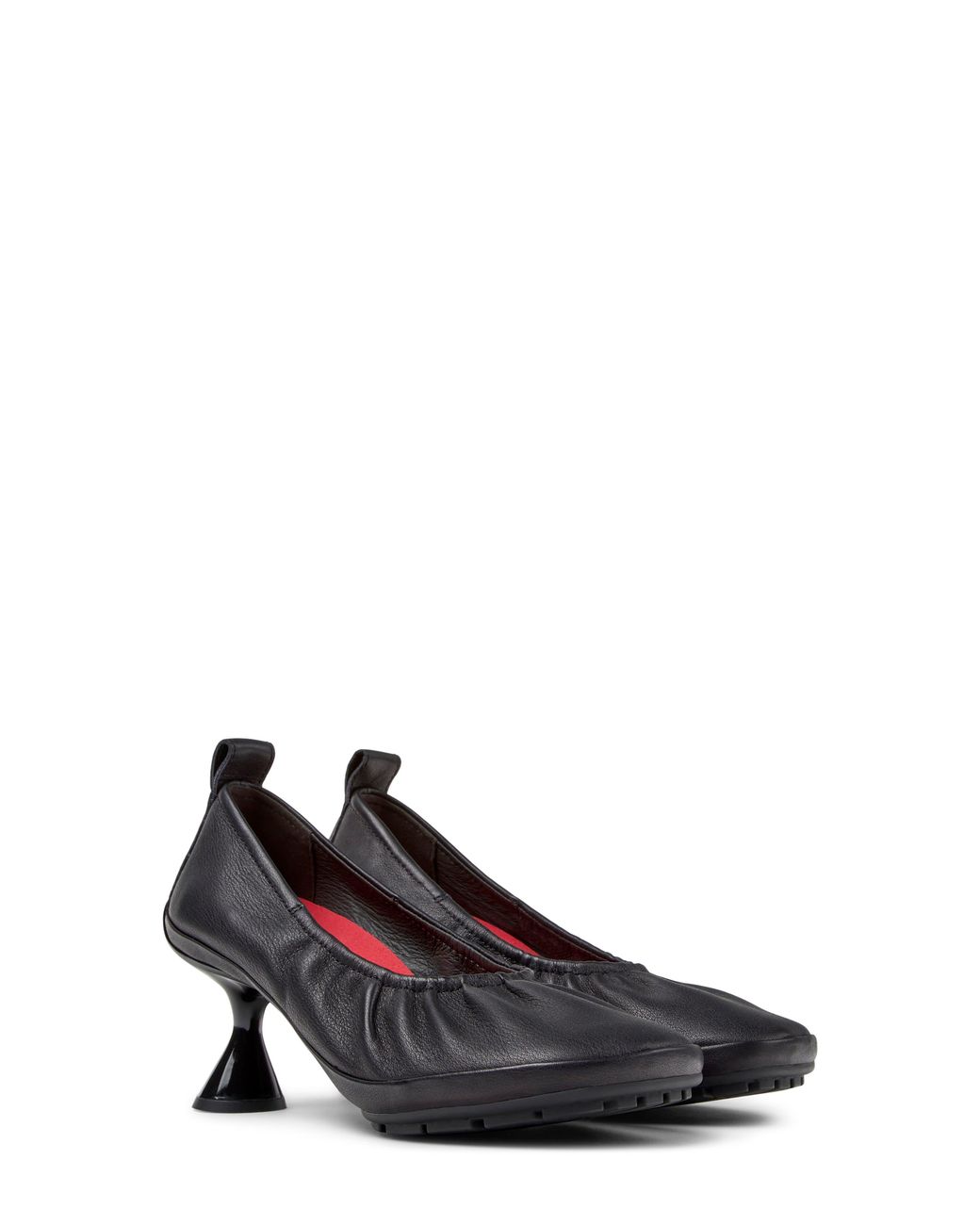 Camper Black Right Nina Leather Pump