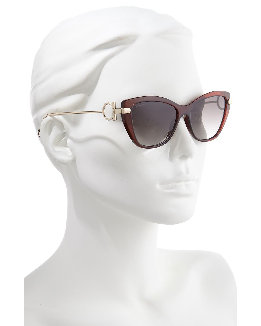 Salvatore ferragamo top 55mm oversized sunglasses