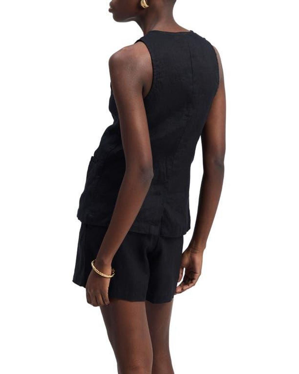 REISTOR Black Sleeveless Vest Jacket