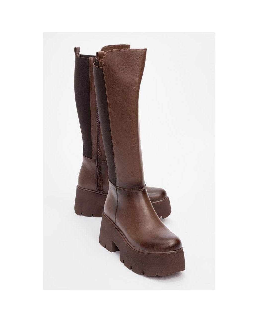 Prologue Shoes Brown Solo Platform Boot
