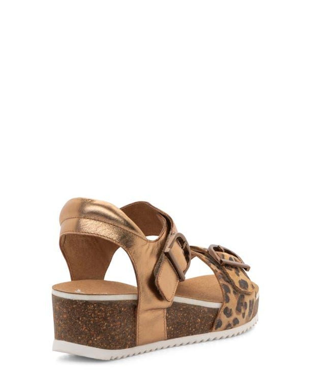 Ara Brown Nova Slingback Platform Wedge Sandal