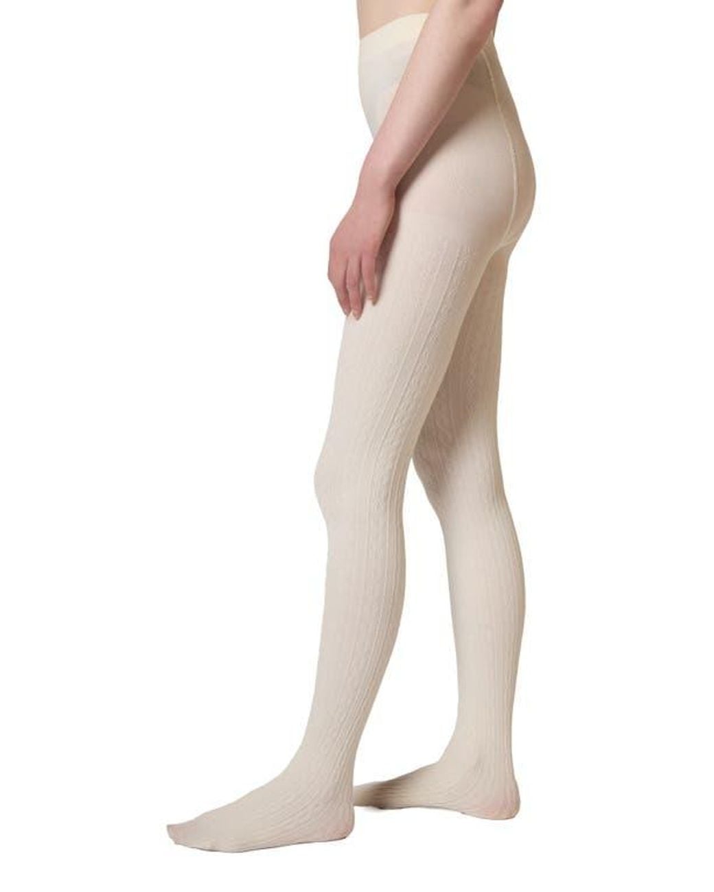 Stems Natural Cable Tights