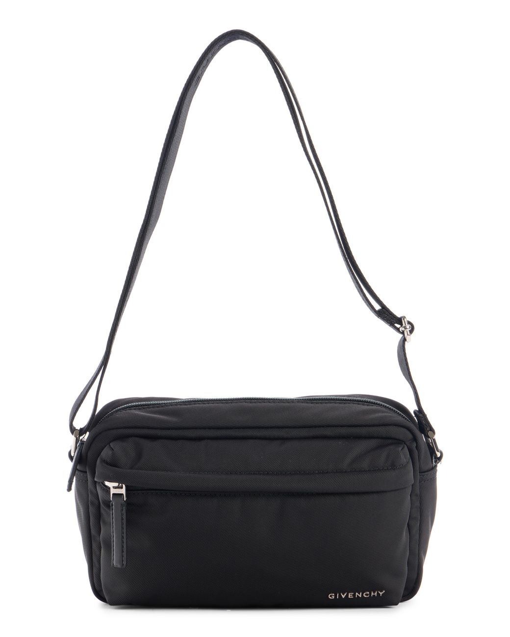 Givenchy Black Essential U Canvas Crossbody Camera Bag for men