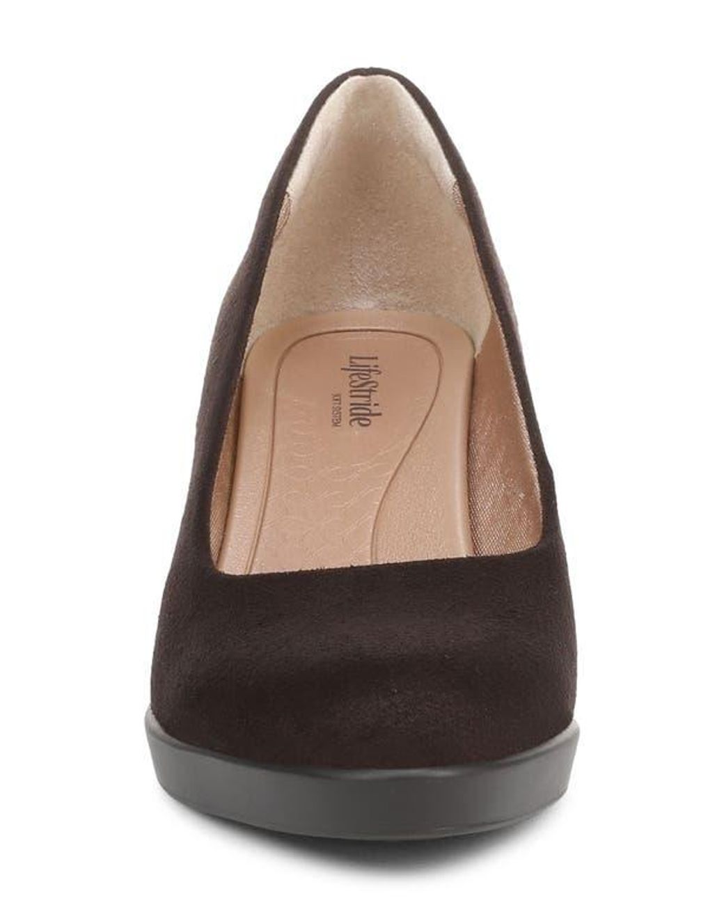 LifeStride Brown Elevate Platform Pump