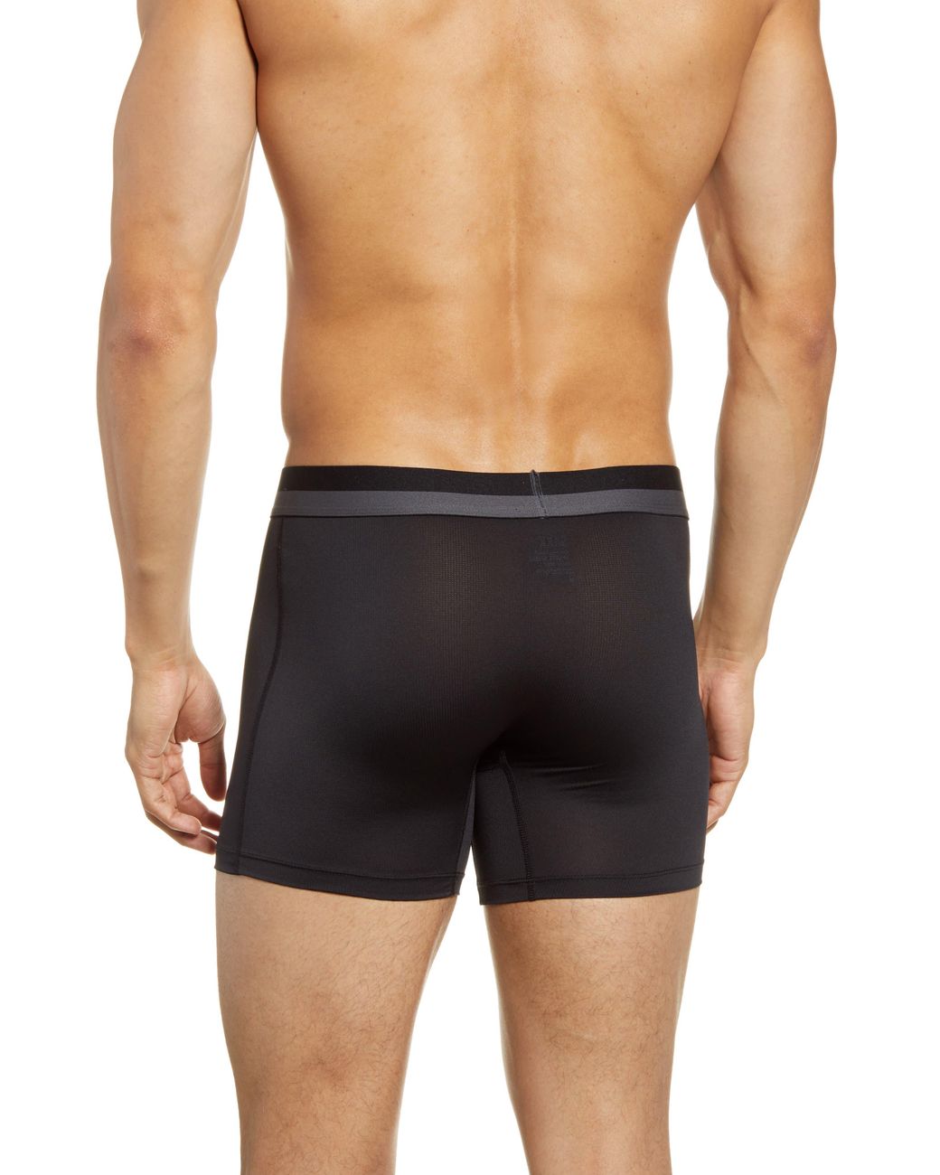 Saxx Piping Micro-mesh Boxer Brief Kinetic Hd In Patterned Black