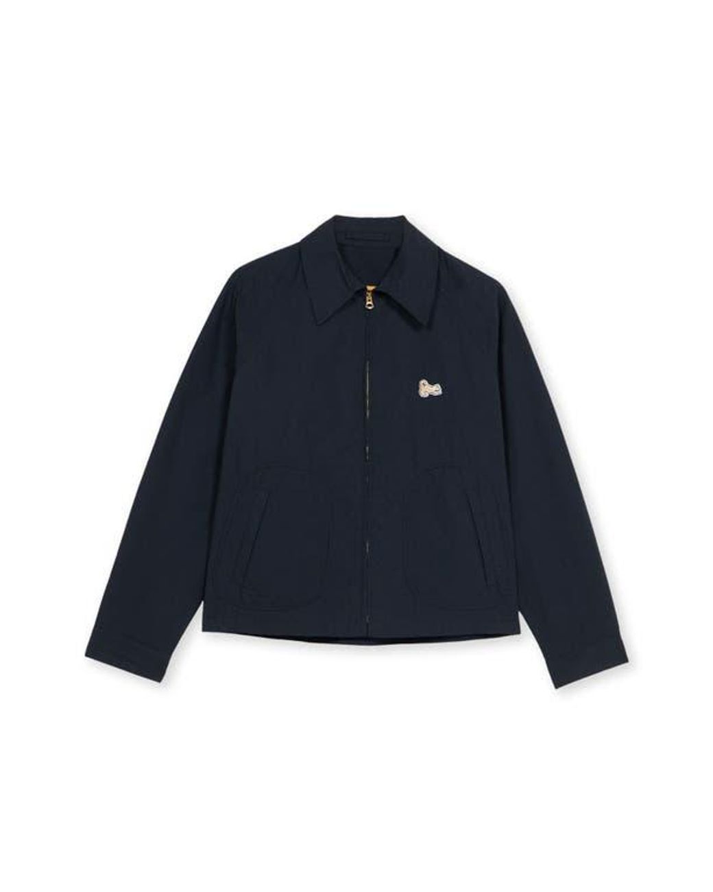 Fortela Blue Cotton Bomber Jacket for men