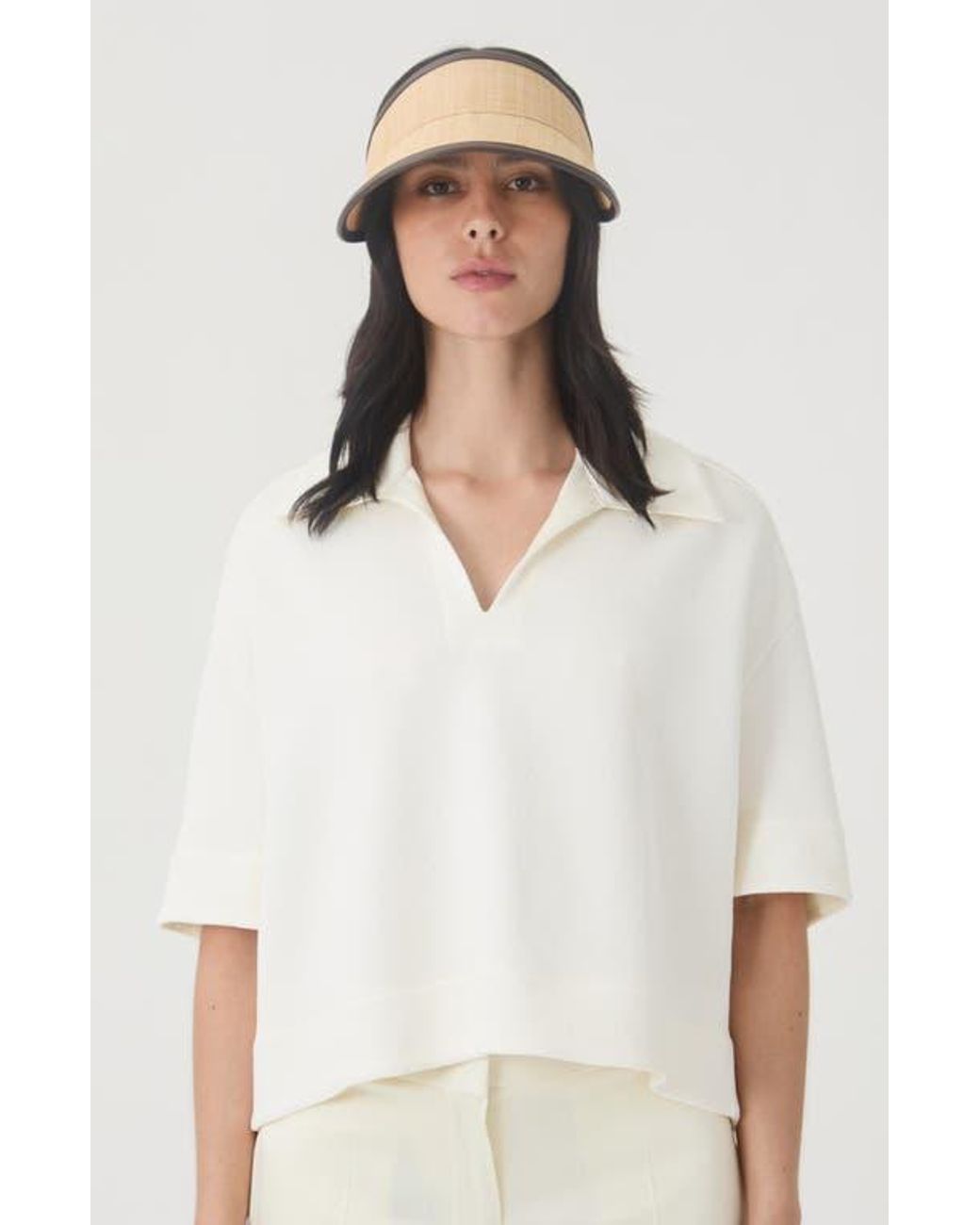 Eugenia Kim Natural Micky Raffia Visor