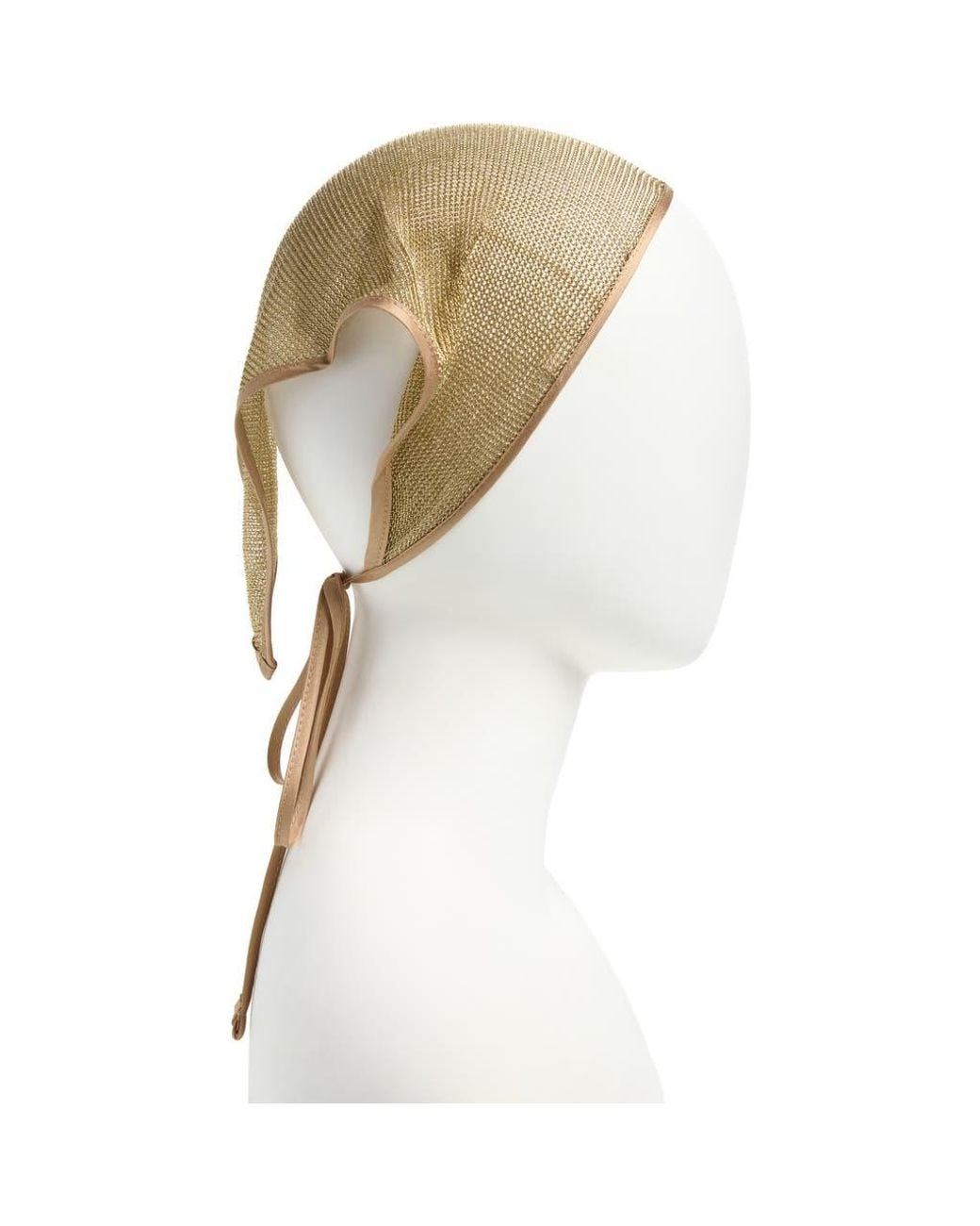 Tasha Natural Metallic Head Scarf
