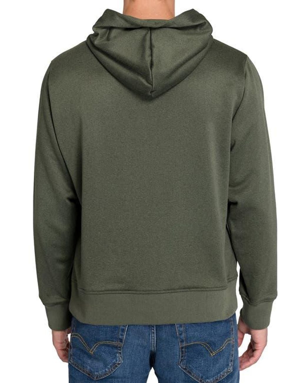 Con.struct Green Solid Hoodie for men