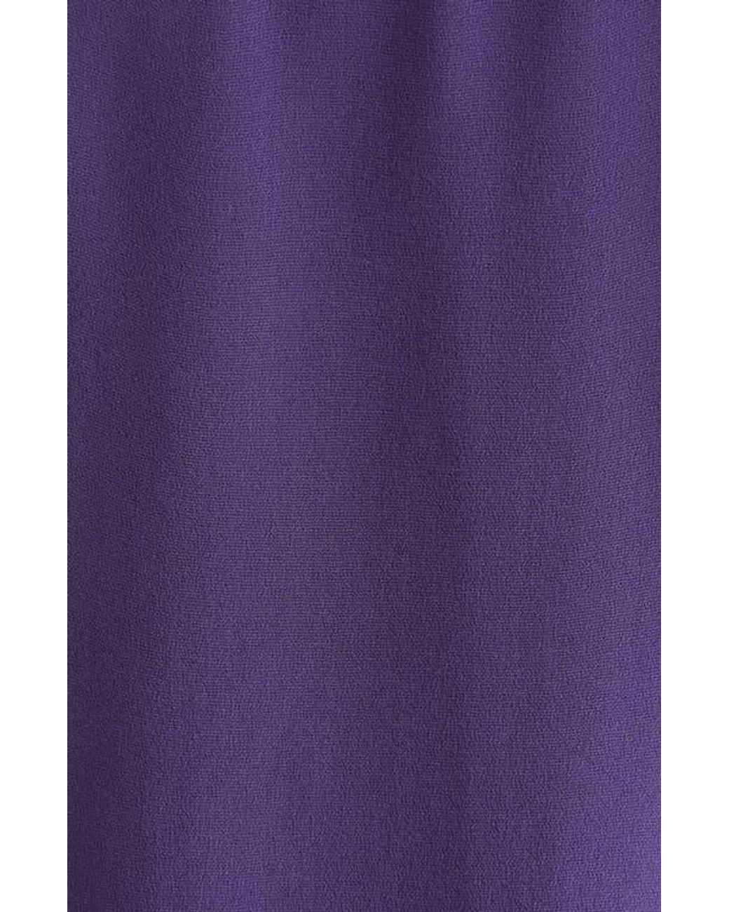 St. John Purple Silk Crepe Shell