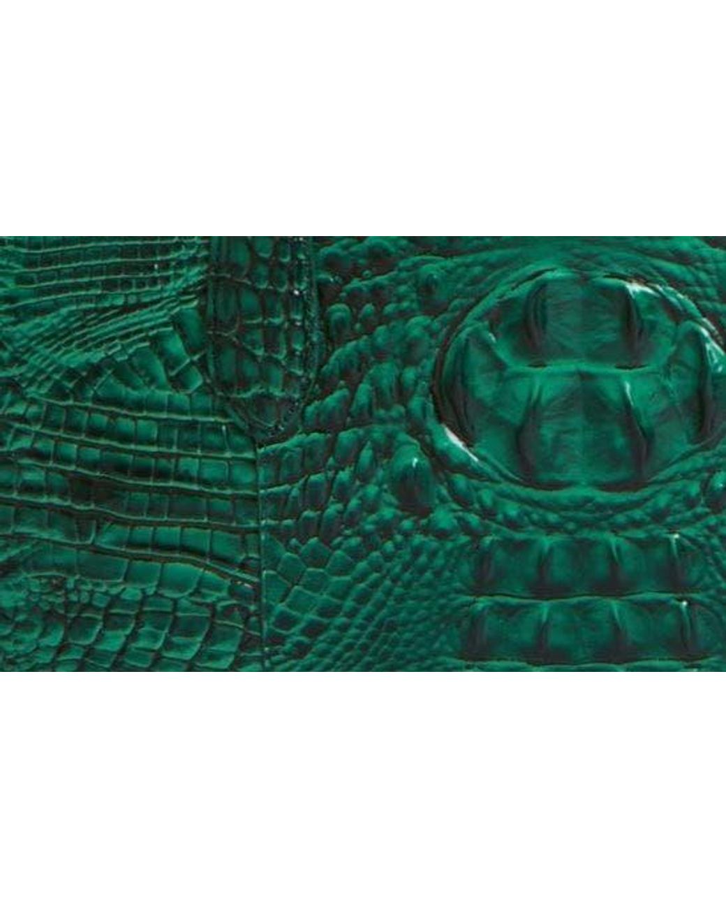 Brahmin Talulla Croc Embossed Leather Duffle Bag in Green