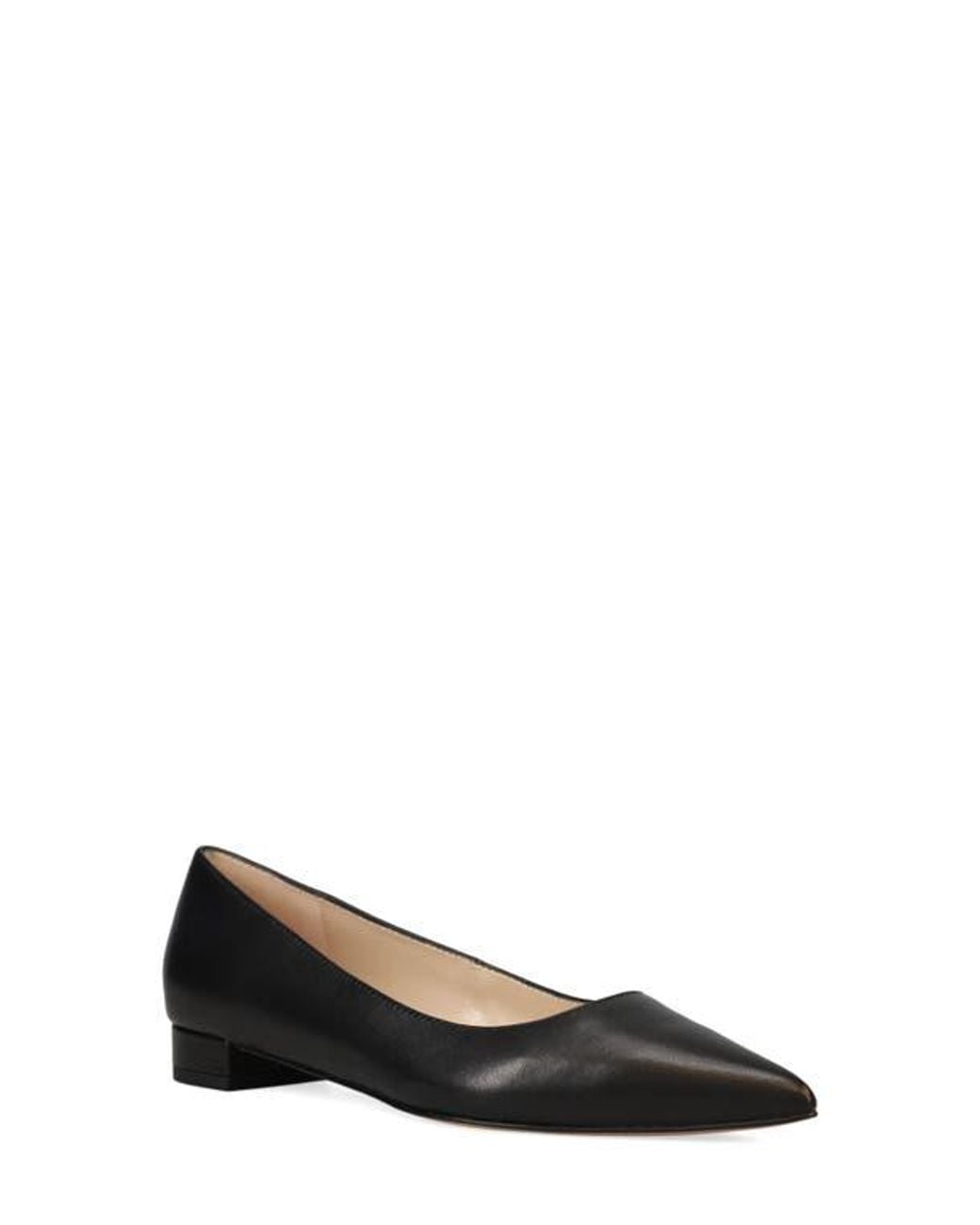Pelle Moda Black Aaila Pointed Toe Flat