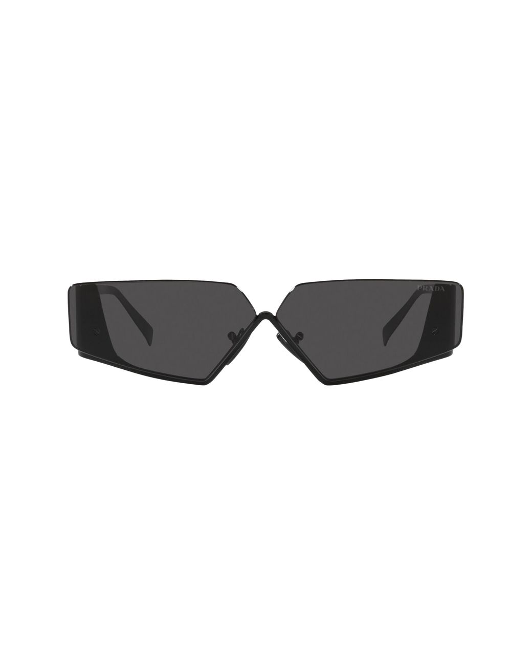 Prada 57mm Rectangular Sunglasses in Black | Lyst
