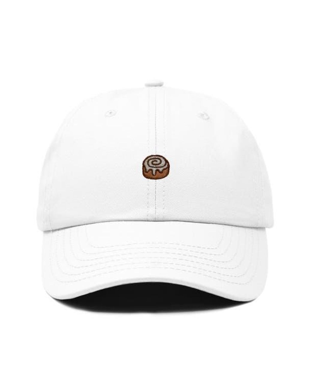 Alix White Cinnamon Roll Dad Cap