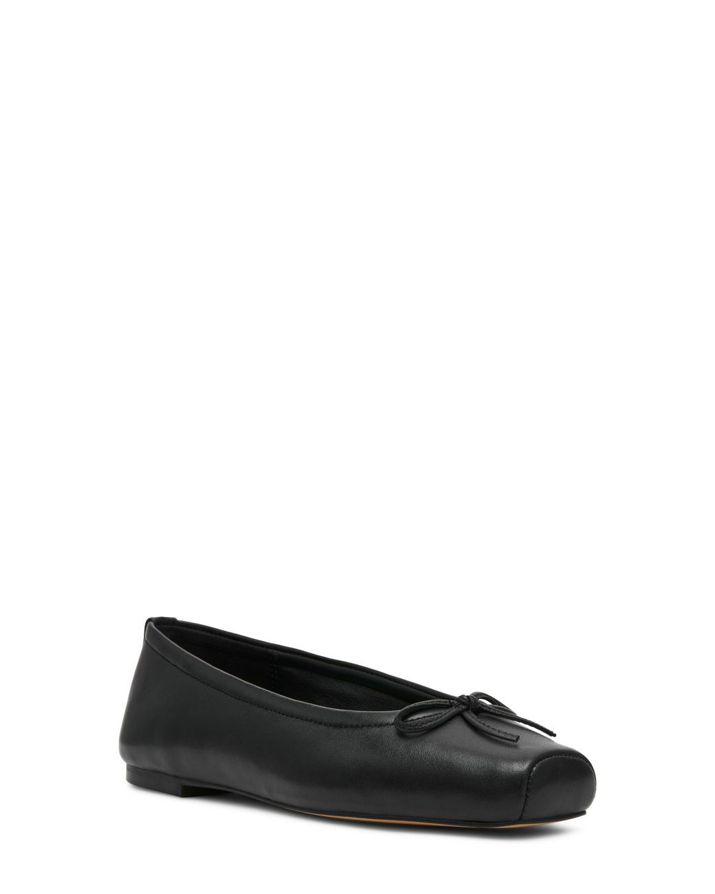 Steve Madden Black Eleve Square Toe Flat