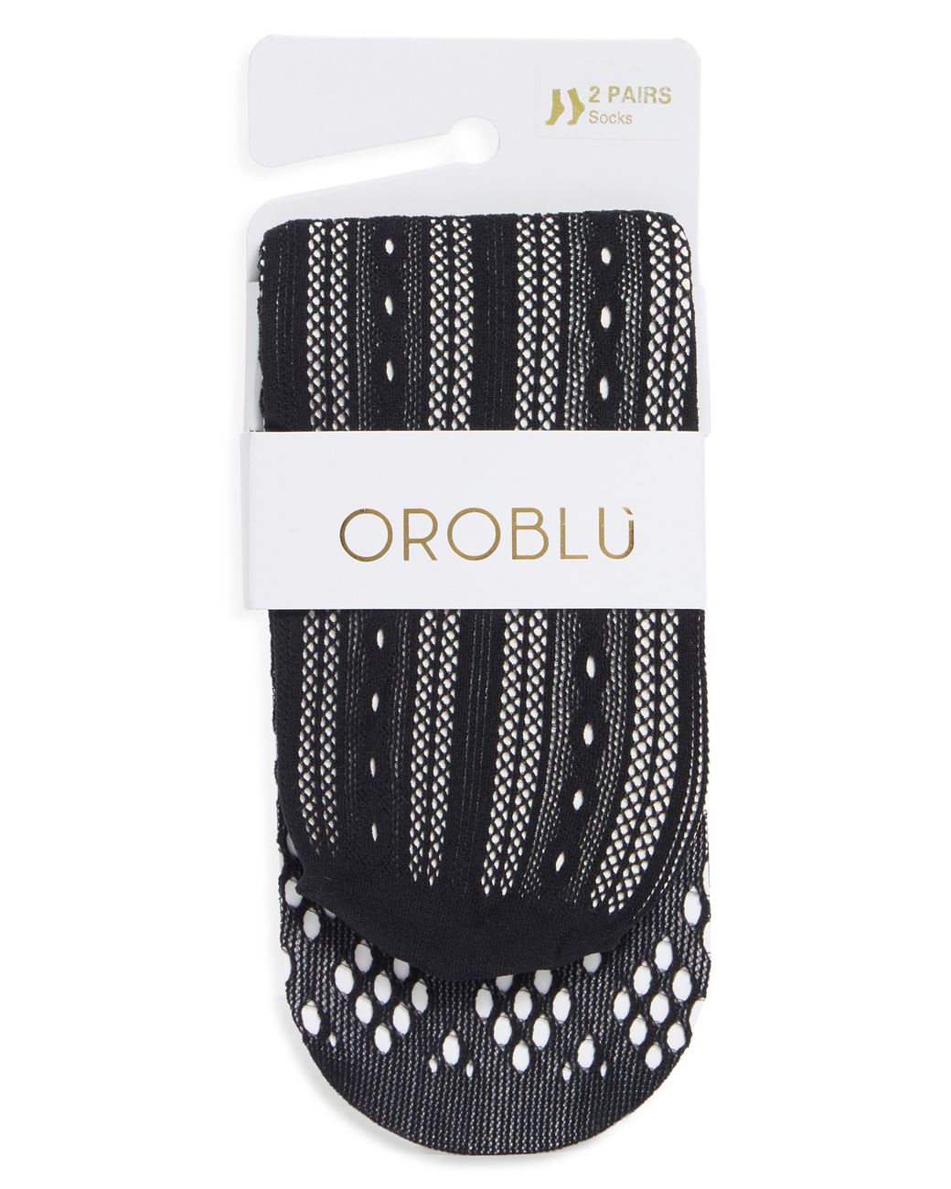 Oroblu Black 2-Pack Twins Mesh Socks