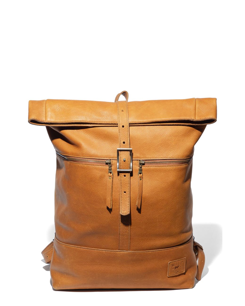 Will Leather Goods Brown Roll Top Backpack