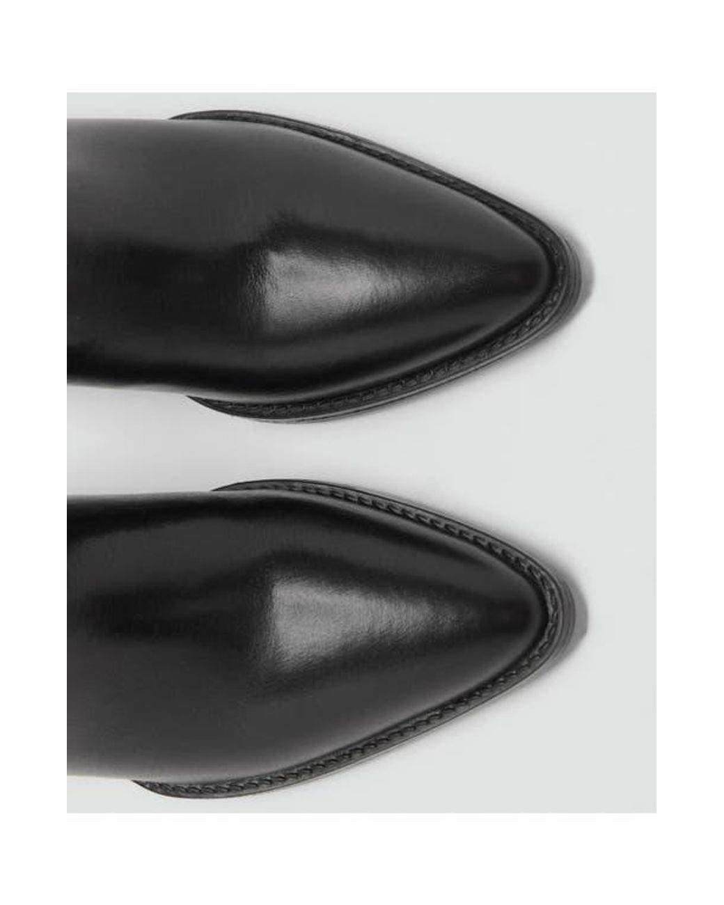 Mango Black Lorrain Western Boot