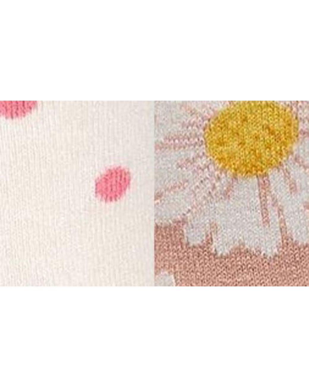 Memoi Pink Assorted 2-Pack Crew Socks