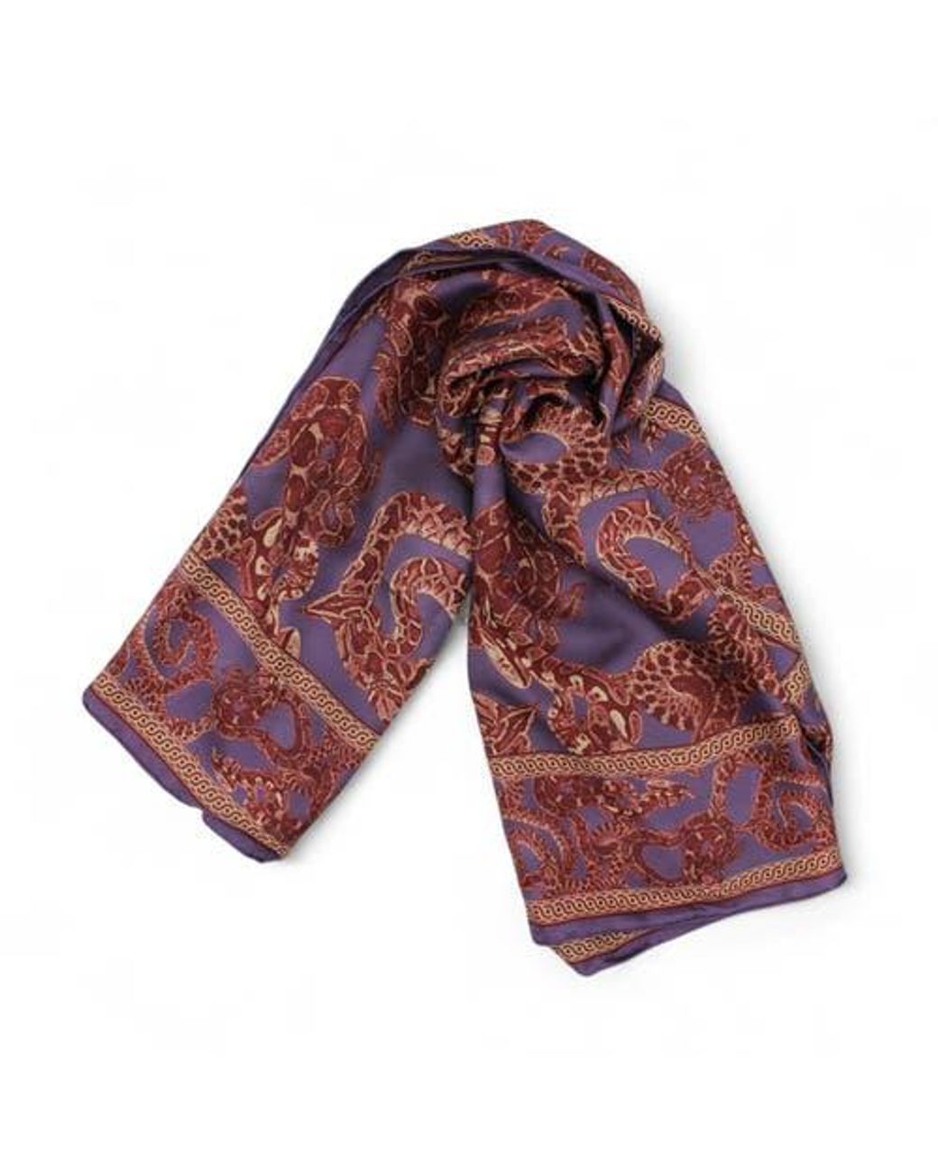 Monzlapur Red Silk Snake Scarf