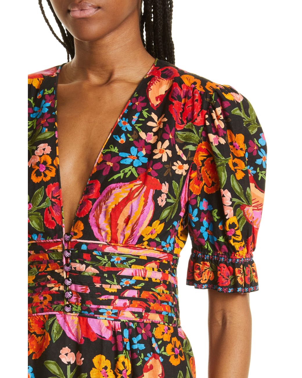 FARM Rio Spring Bananas Print Minidress At Nordstrom in Red | Lyst