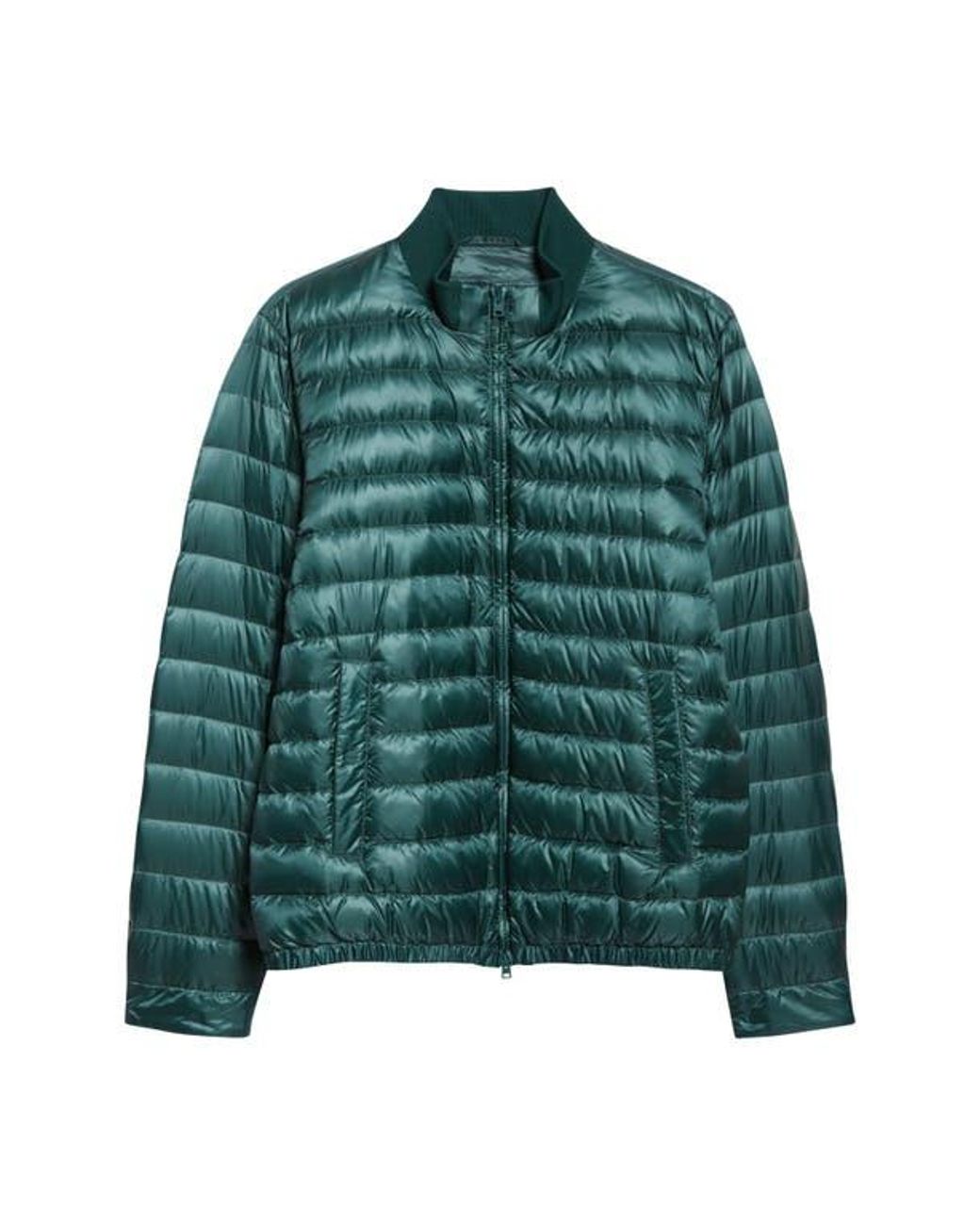 Herno Green Ultralight Nylon Down Jacket for men