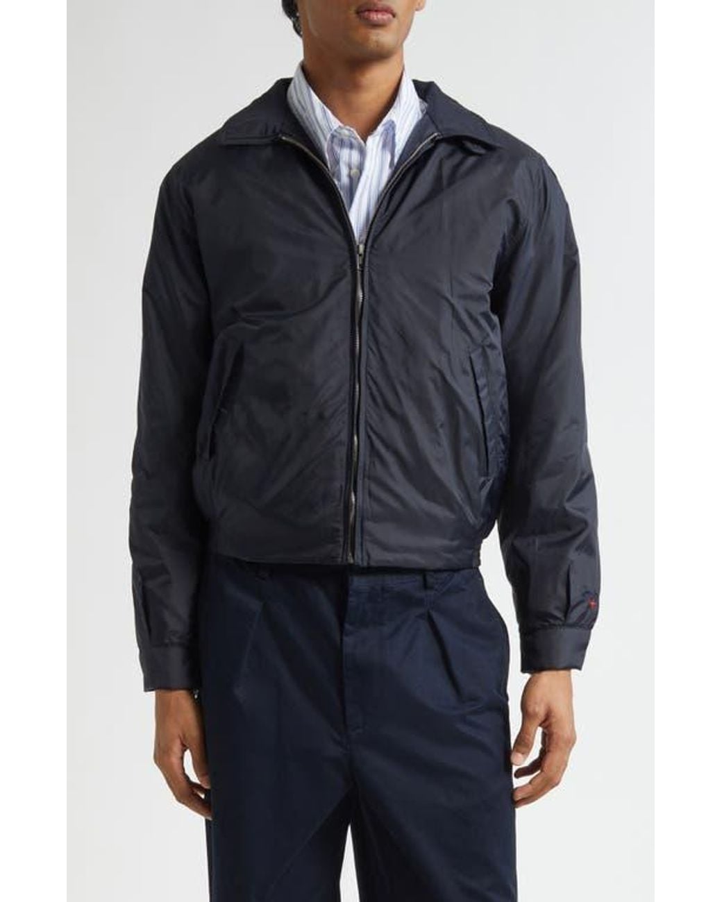 Noah Water Repellent Nylon Mechanics Jacket in Blue for Men | Lyst