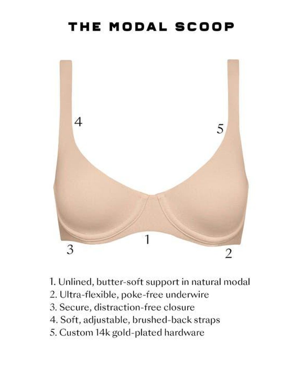 CUUP Natural The Scoop Bra