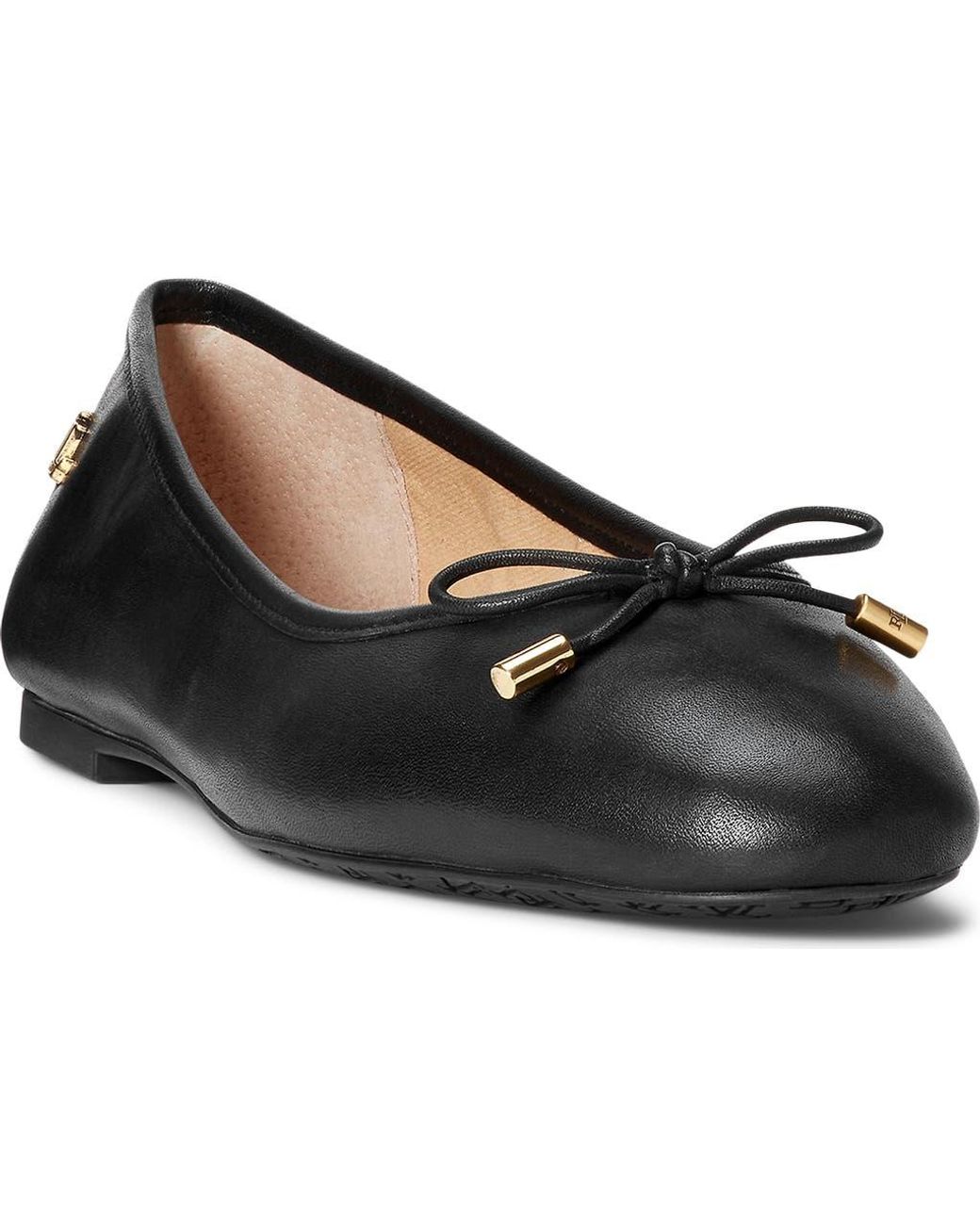 Ralph Lauren Black Jayna Ballet Flat
