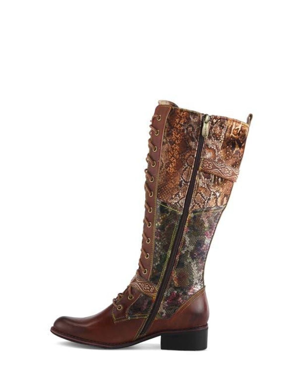 Spring Step Brown Vaneyck Knee High Boot