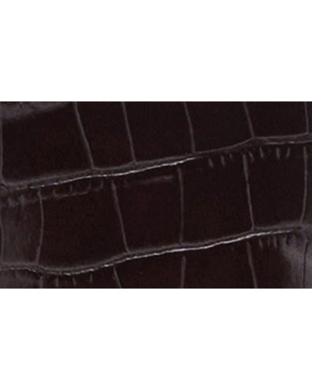 Mango Brown Croc Embossed Bootie