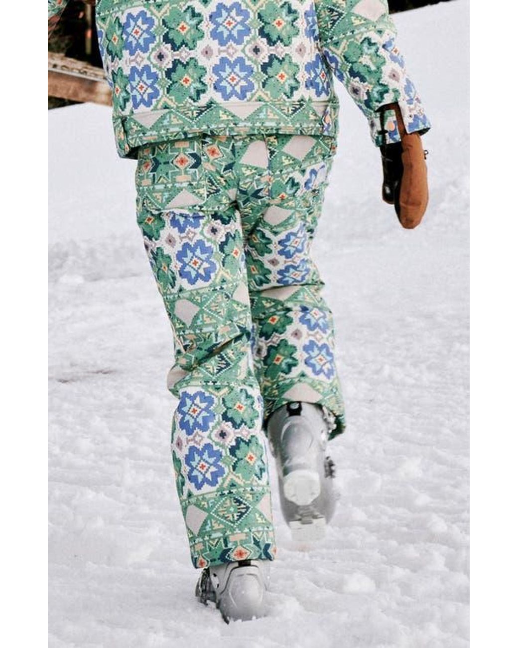 Free People Fp Movement Bunny Slope Print Waterproof High Waist