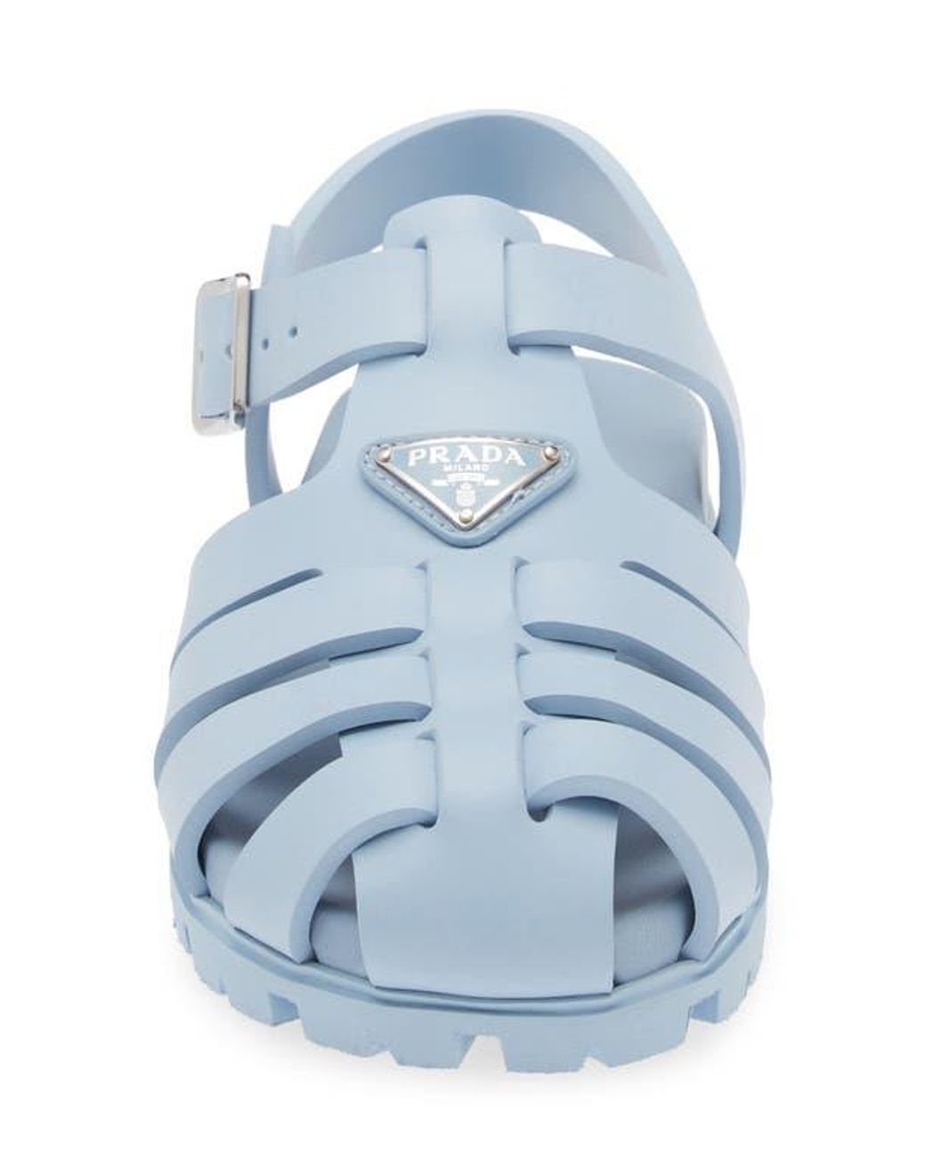Prada Monolith Fisherman Sandal in Blue | Lyst