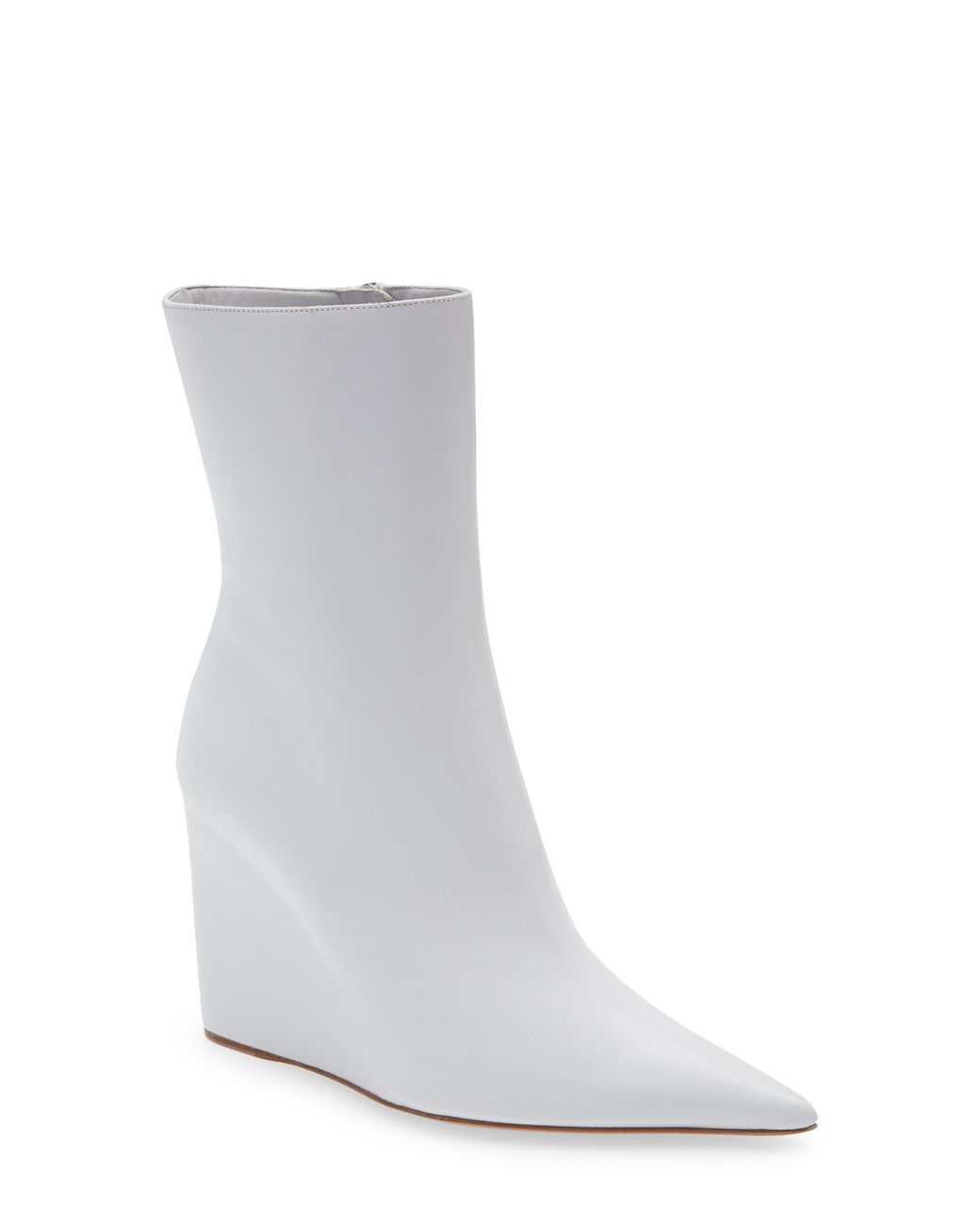 amina muaddi white pump