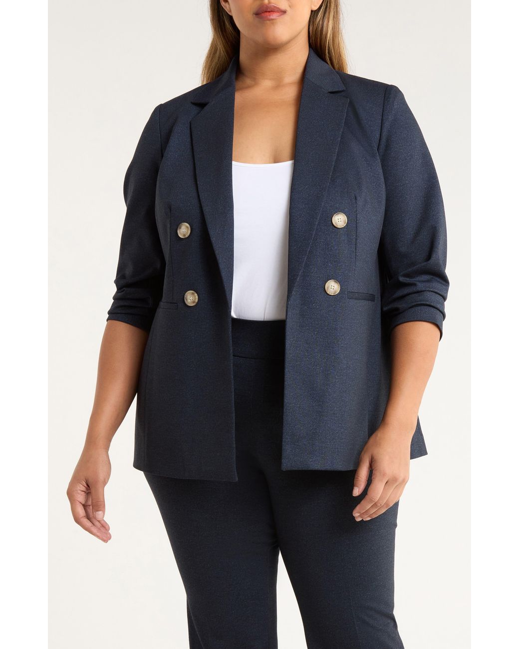 Anne Klein Black Double Breasted Jacket