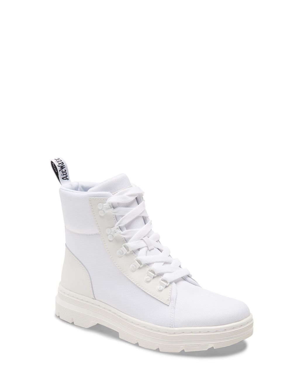 white doc martens combs