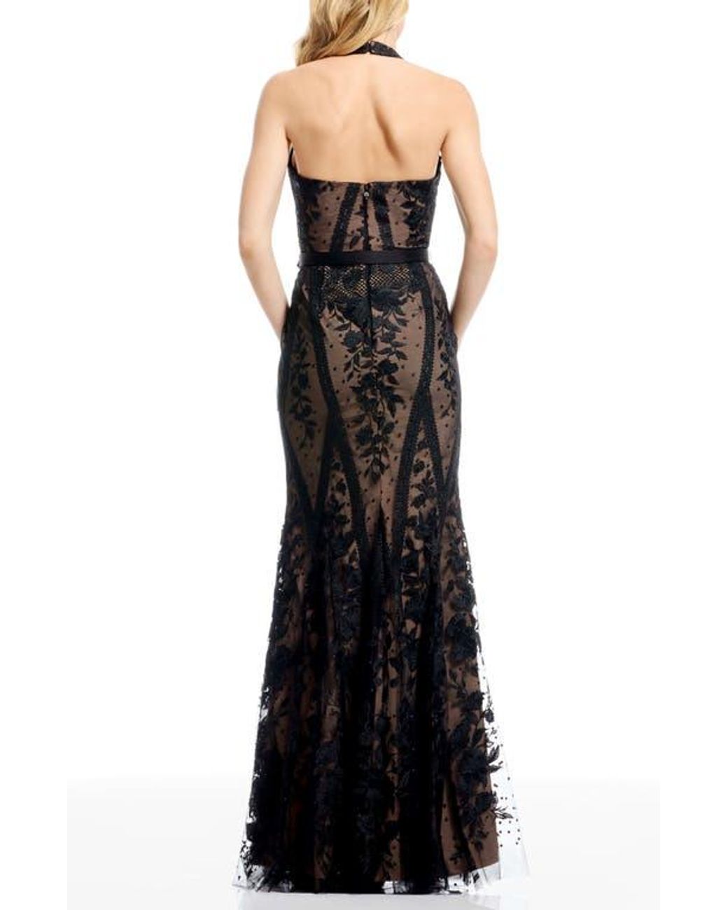 chinese dress ladies Dress The Population Gianna Lace Inset Gown
