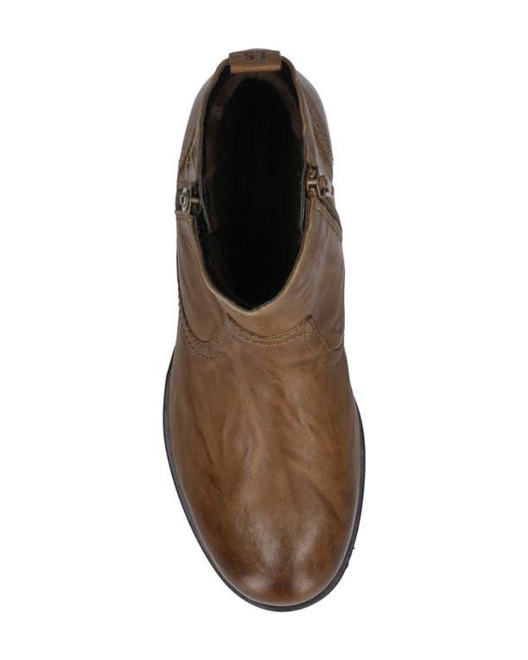 Josef Seibel Sanja 20 Faux Fur Lined Bootie in Brown Lyst