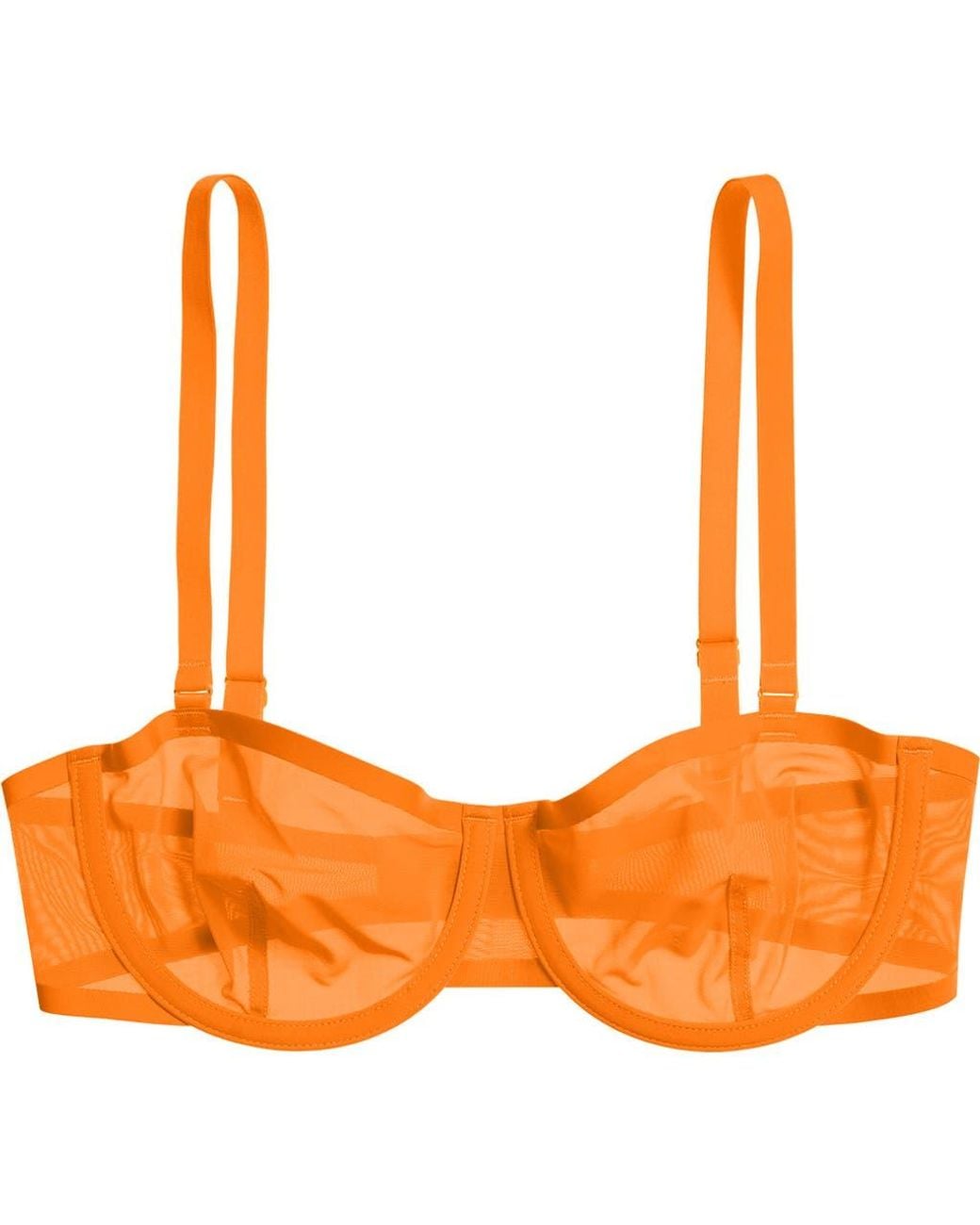 CUUP Orange The Balconette Mesh Underwire Bra