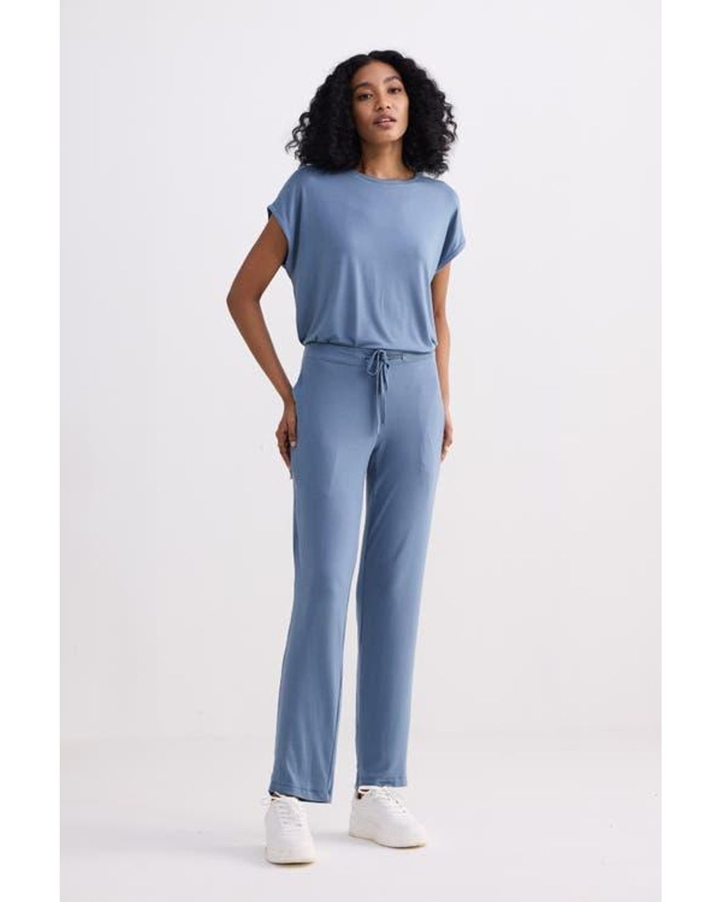 REISTOR Blue Relaxed Fit Tee Set